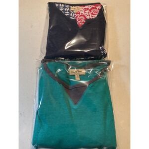 Chip & Pepper Men XXL Shirt Lot Teal Ringer Navy Patchwork Pocket Tee